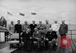 Image of President Roosevelt and Winston Churchill outside at Quebec Conference Quebec Canada, 1943, second 23 stock footage video 65675051786