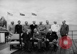 Image of President Roosevelt and Winston Churchill outside at Quebec Conference Quebec Canada, 1943, second 25 stock footage video 65675051786