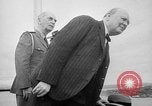 Image of President Roosevelt and Winston Churchill outside at Quebec Conference Quebec Canada, 1943, second 33 stock footage video 65675051786