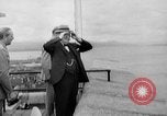 Image of President Roosevelt and Winston Churchill outside at Quebec Conference Quebec Canada, 1943, second 41 stock footage video 65675051786