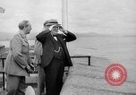 Image of President Roosevelt and Winston Churchill outside at Quebec Conference Quebec Canada, 1943, second 42 stock footage video 65675051786