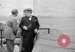 Image of President Roosevelt and Winston Churchill outside at Quebec Conference Quebec Canada, 1943, second 43 stock footage video 65675051786