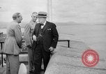 Image of President Roosevelt and Winston Churchill outside at Quebec Conference Quebec Canada, 1943, second 44 stock footage video 65675051786