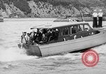 Image of President Roosevelt and Winston Churchill outside at Quebec Conference Quebec Canada, 1943, second 54 stock footage video 65675051786