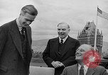 Image of President Roosevelt and Winston Churchill outside at Quebec Conference Quebec Canada, 1943, second 59 stock footage video 65675051786