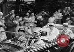 Image of Prime Minister Winston Churchill with Mackenzie King Quebec Canada, 1943, second 6 stock footage video 65675051789