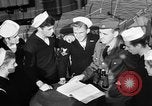 Image of LST communication using semaphore, signal flags, and blinking lights English Channel, 1944, second 25 stock footage video 65675051829