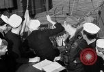 Image of LST communication using semaphore, signal flags, and blinking lights English Channel, 1944, second 32 stock footage video 65675051829
