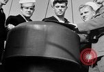Image of LST communication using semaphore, signal flags, and blinking lights English Channel, 1944, second 37 stock footage video 65675051829