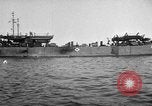 Image of loaded LST English Channel, 1944, second 5 stock footage video 65675051834