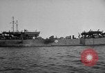 Image of loaded LST English Channel, 1944, second 15 stock footage video 65675051834