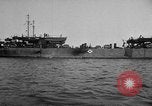 Image of loaded LST English Channel, 1944, second 17 stock footage video 65675051834