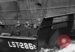 Image of loaded LST English Channel, 1944, second 50 stock footage video 65675051834