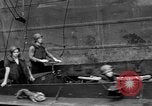 Image of loaded LST English Channel, 1944, second 52 stock footage video 65675051834