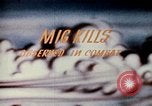 Image of Soviet MiG-15 aircraft hit by American aircraft Korea, 1953, second 4 stock footage video 65675051868