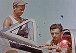 Image of P-47 pilots and crew chiefs of USAAC 57th Fighter Group Corsica France, 1944, second 4 stock footage video 65675051884