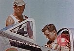 Image of P-47 pilots and crew chiefs of USAAC 57th Fighter Group Corsica France, 1944, second 11 stock footage video 65675051884