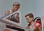 Image of P-47 pilots and crew chiefs of USAAC 57th Fighter Group Corsica France, 1944, second 23 stock footage video 65675051884