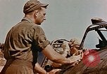 Image of P-47 pilots and crew chiefs of USAAC 57th Fighter Group Corsica France, 1944, second 36 stock footage video 65675051884