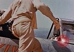 Image of P-47 pilots and crew chiefs of USAAC 57th Fighter Group Corsica France, 1944, second 60 stock footage video 65675051884