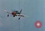 Image of P 47 aircraft of US Army Air Forces 57th Fighter Group Corsica France, 1944, second 7 stock footage video 65675051896