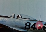 Image of P 47 aircraft of US Army Air Forces 57th Fighter Group Corsica France, 1944, second 14 stock footage video 65675051896