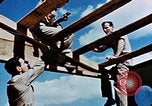 Image Construction d'Officer's Club à la base aérienne de Alto Corse France, 1944, de la seconde 40 séquences d'archives historiques vidéo 65675051899