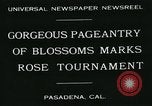 Image of procession of floats Pasadena California USA, 1931, second 3 stock footage video 65675051981