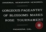 Image of procession of floats Pasadena California USA, 1931, second 5 stock footage video 65675051981