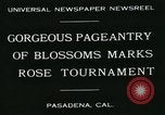 Image of procession of floats Pasadena California USA, 1931, second 6 stock footage video 65675051981