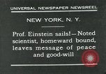 Image of Albert Einstein in United States New York City USA, 1931, second 1 stock footage video 65675051983