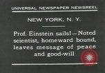 Image of Albert Einstein in United States New York City USA, 1931, second 3 stock footage video 65675051983