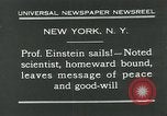 Image of Albert Einstein in United States New York City USA, 1931, second 6 stock footage video 65675051983