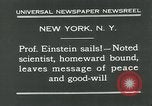 Image of Albert Einstein in United States New York City USA, 1931, second 12 stock footage video 65675051983