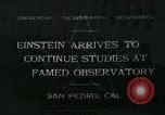 Immagine di Albert Einstein San Pedro California USA, 1933, secondo 1 filmato di repertorio 65675051988