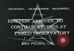 Immagine di Albert Einstein San Pedro California USA, 1933, secondo 10 filmato di repertorio 65675051988