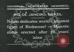 Immagine di Cristo Redentore statua Rio de Janeiro in Brasile, 1932, secondo 1 filmato di repertorio 65675051989