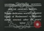 Immagine di Cristo Redentore statua Rio de Janeiro in Brasile, 1932, secondo 8 filmato di repertorio 65675051989