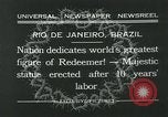 Immagine di Cristo Redentore statua Rio de Janeiro in Brasile, 1932, secondo 9 filmato di repertorio 65675051989