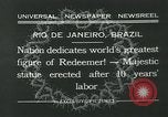 Immagine di Cristo Redentore statua Rio de Janeiro in Brasile, 1932, secondo 13 filmato di repertorio 65675051989