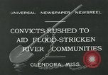 Immagine di Prigionieri lotta flood Glendora Mississippi USA, 1932, secondo 10 filmato di repertorio 65675051990