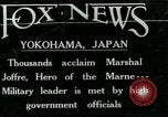 Image of French Marshal Joseph Joffre Yokohama Japan, 1919, second 1 stock footage video 65675051993