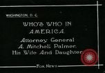 Immagine di Alexander Mitchell Palmer Washington DC USA, 1919, secondo 1 filmato di repertorio 65675051994