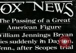 Immagine di William Jennings Bryan United States USA, 1925, secondo 1 filmato di repertorio 65675051999