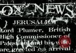 Image of Marshal Herbert Charles Onslow Plumer Jerusalem Palestine, 1926, second 1 stock footage video 65675052002