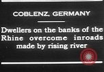 Immagine di Reno allagato strade di Coblenza Koblenz Germania, 1930, secondo 4 filmato di repertorio 65675052008