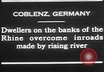 Immagine di Reno allagato strade di Coblenza Koblenz Germania, 1930, secondo 6 filmato di repertorio 65675052008