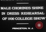 Image chorines mâle Princeton New Jersey USA, 1930, de la seconde 3 séquences d'archives historiques vidéo 65675052009