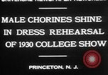 Image chorines mâle Princeton New Jersey USA, 1930, de la seconde 5 séquences d'archives historiques vidéo 65675052009