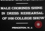 Image chorines mâle Princeton New Jersey USA, 1930, de la seconde 7 séquences d'archives historiques vidéo 65675052009